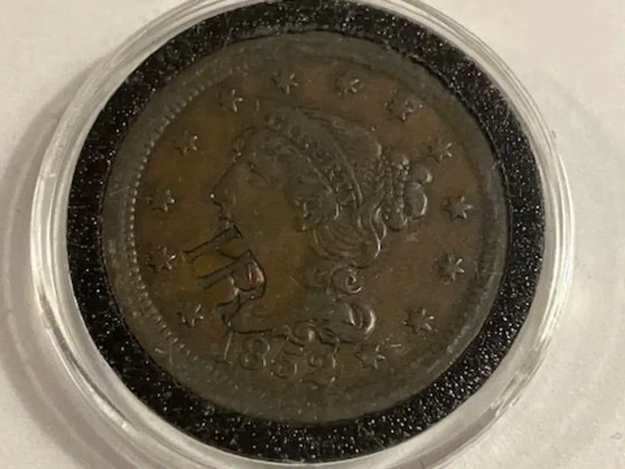 Billede 2 - Large cent 1852 USA
