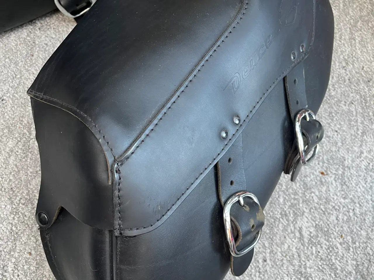 Billede 4 - Sidetasker læder Softail