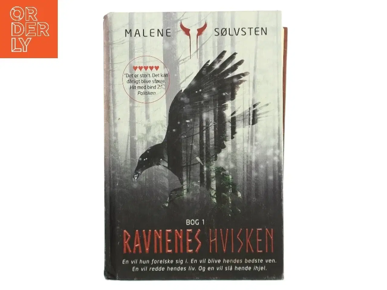 Billede 1 - Ravnenes hvisken. Bog 1 af Malene Sølvsten (Bog)