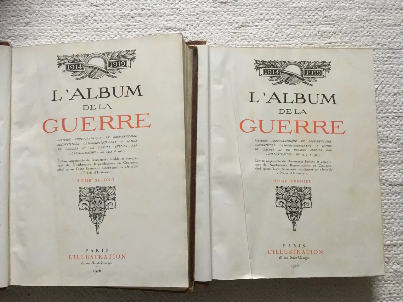 Billede 4 - 2 binds værk om 1. verdenskrig, 1926
