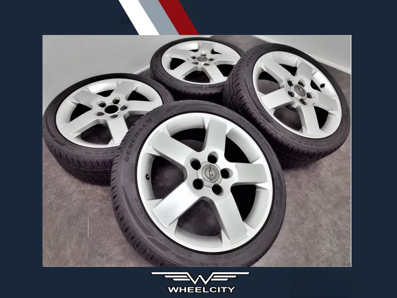 Billede 1 - 5x110 17" ET44 Opel Speedline sommersæt