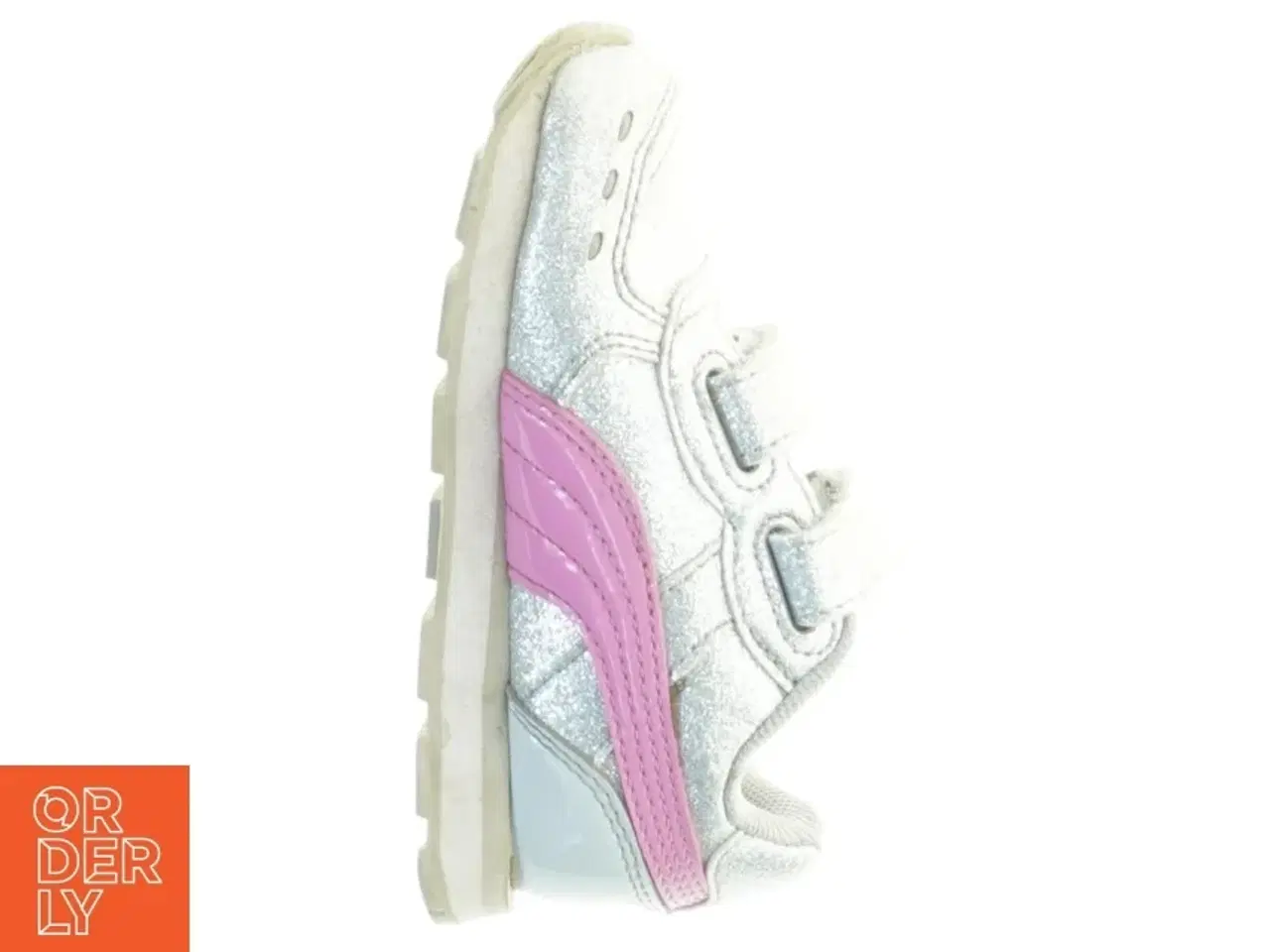 Billede 5 - Sølvfarvede sneakers med lyserøde detaljer fra Puma (str. 22)