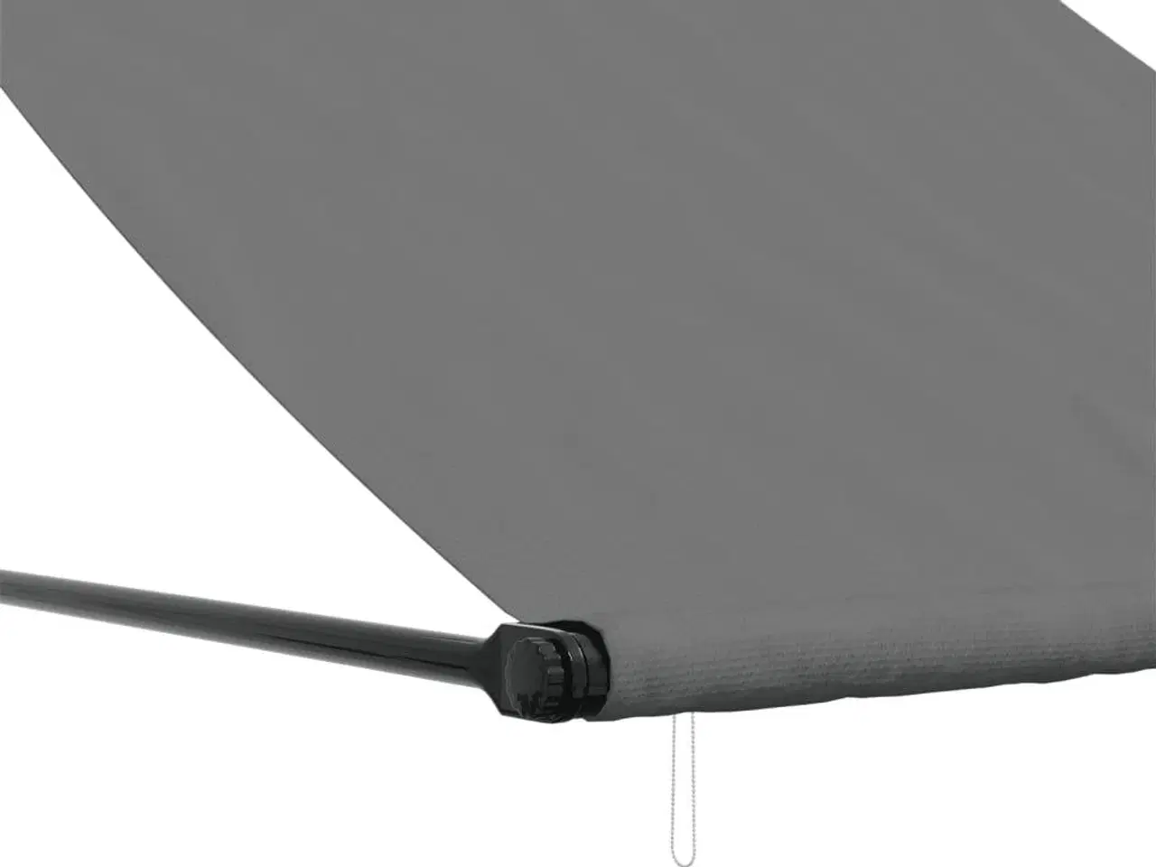 Billede 7 - Markise 150x150 cm sammenrullelig stof og stål antracitgrå