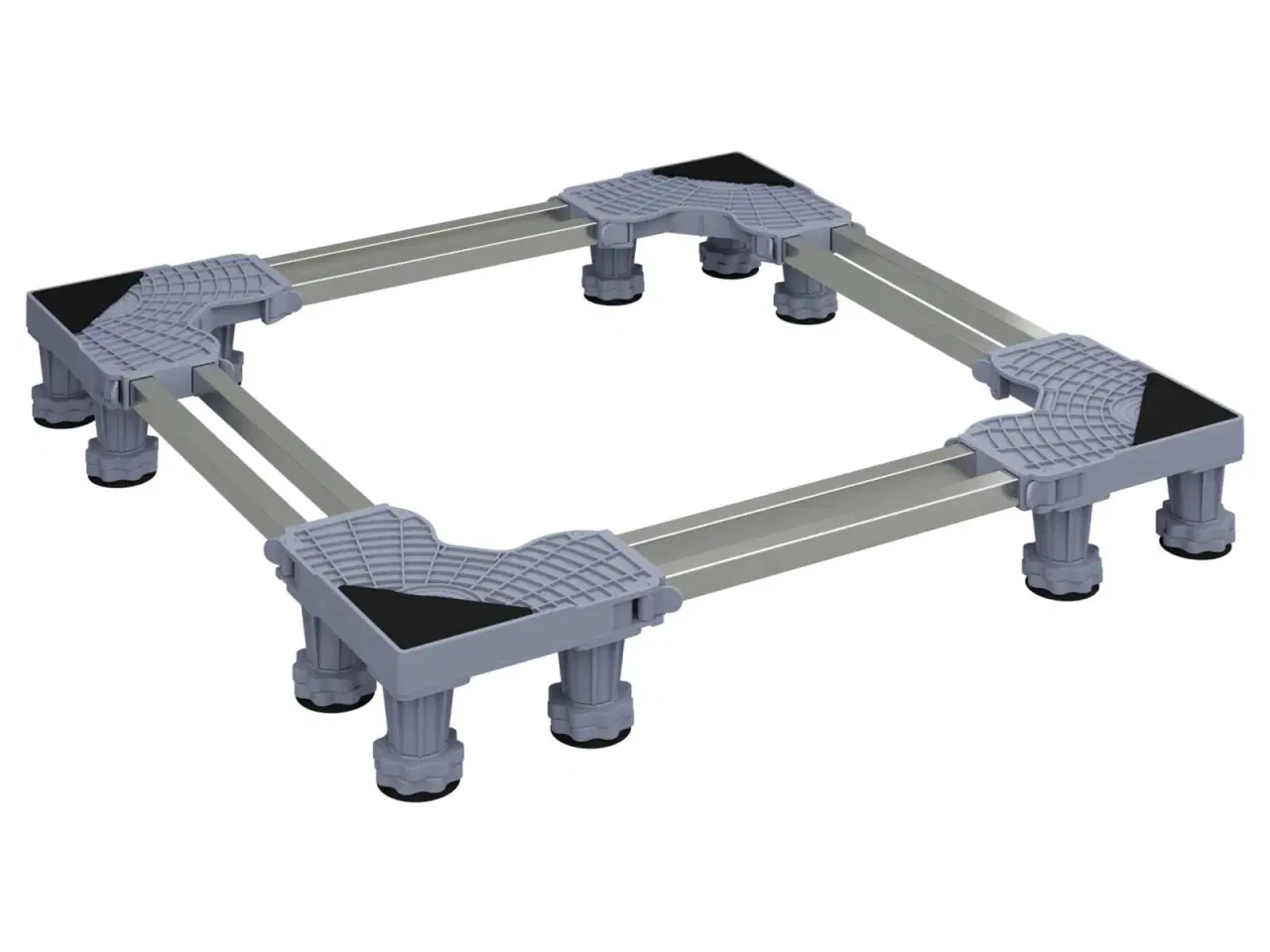Billede 1 - Vaskemaskinestativ Grå 67 x 67 x 12 cm Metal