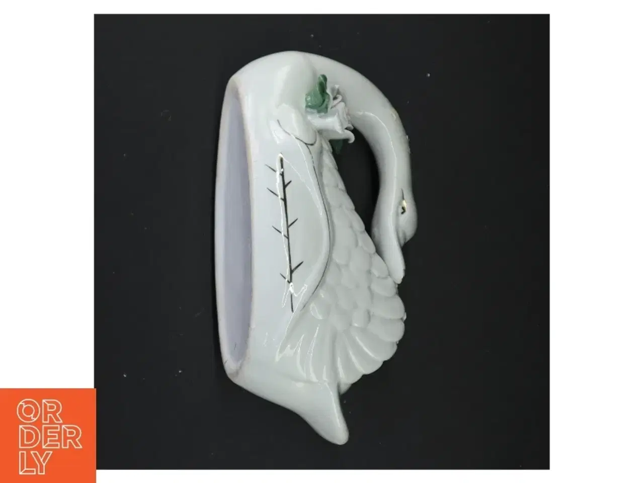 Billede 3 - Porcelænssvane (str. 22 x 10 x 10 cm)