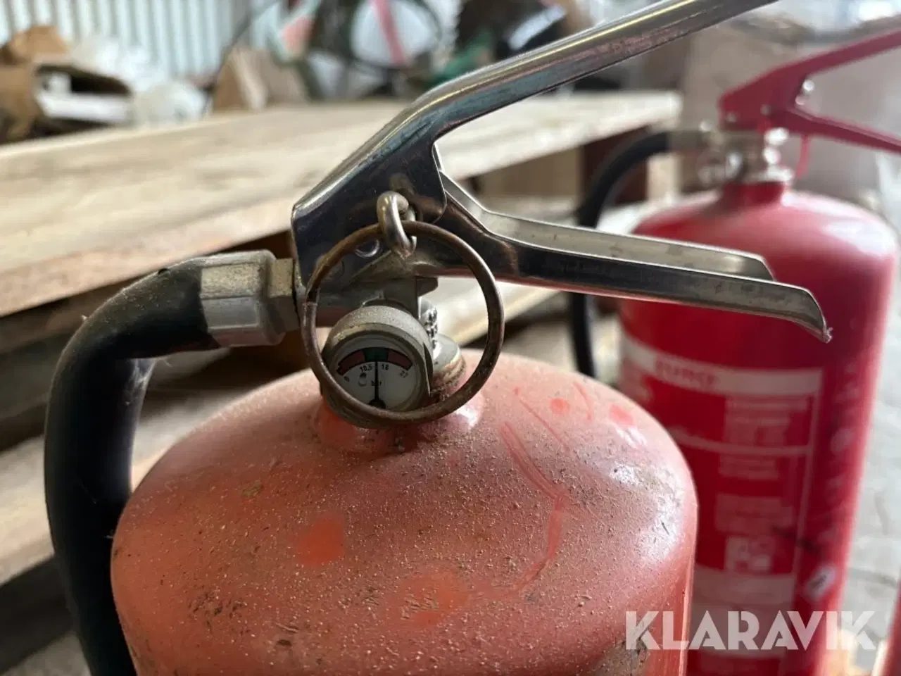 Billede 4 - Blandet lot pulverslukkere Dansk brandteknik 6 styk