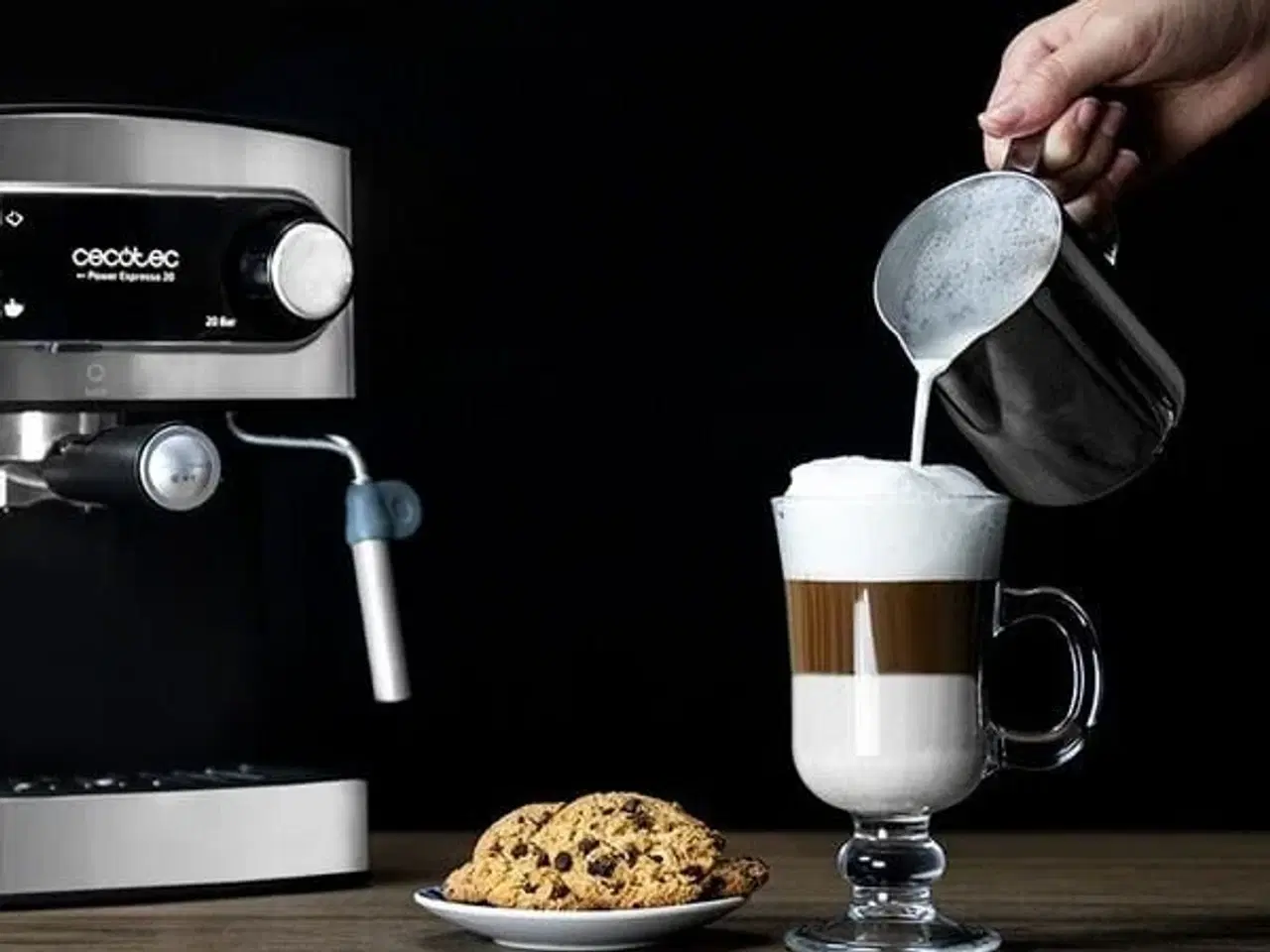 Billede 6 - Hurtig manuel kaffemaskine Power Espresso 20 1,5 L 850W Sort Rustfrit stål
