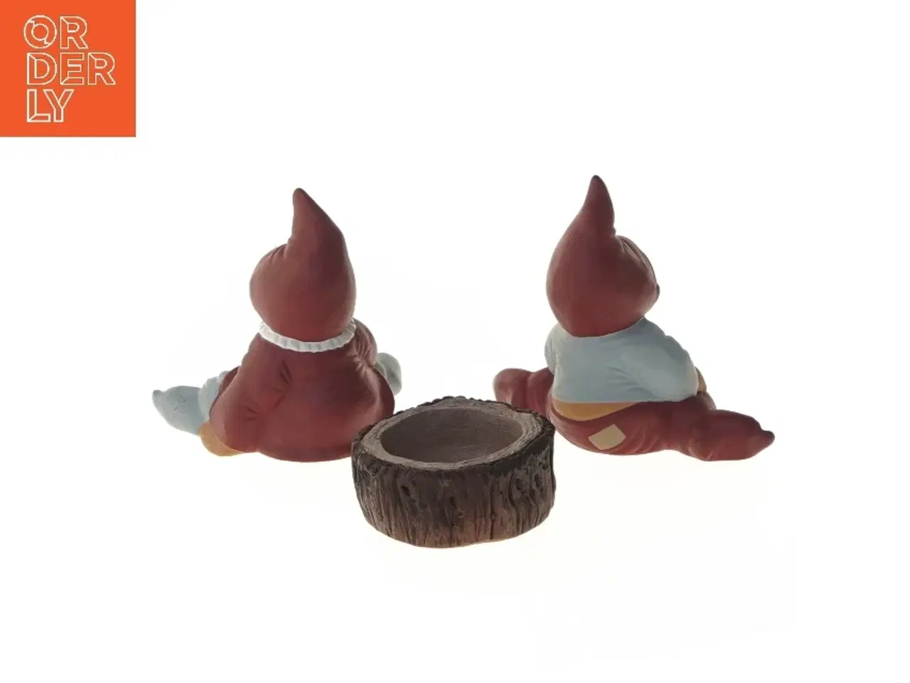 Billede 5 - Simone og Albert nisser med fyrfadslys fra Trip Trap (str. 9,5 cm)