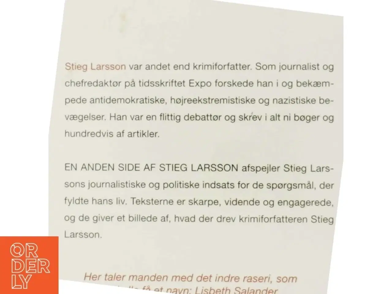 Billede 5 - En anden side af Stieg Larsson : artikler og andre tekster af Stieg Larsson (Bog)