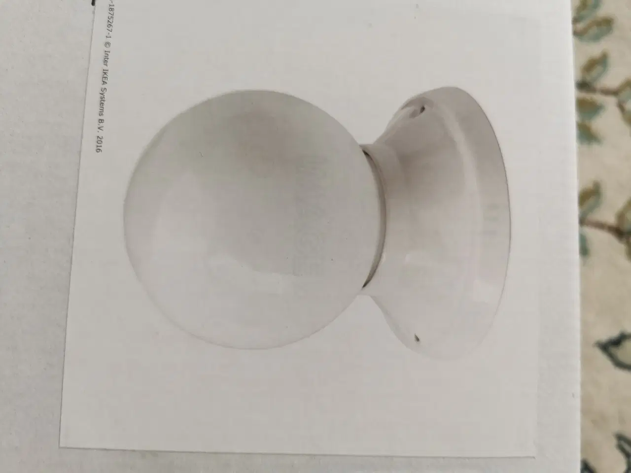 Billede 1 - Kugle glas lampe  Ikea 