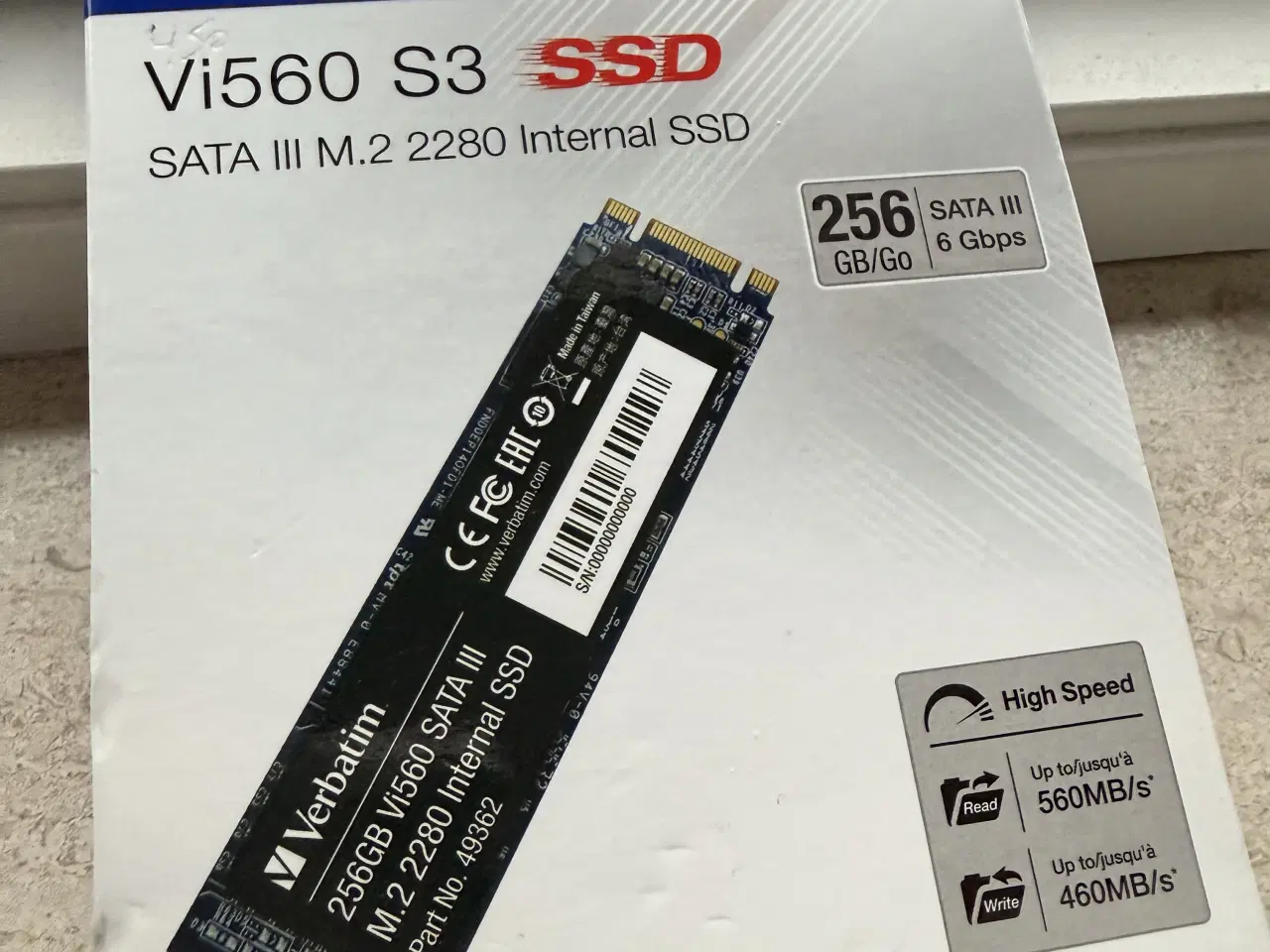 Billede 1 - Verbatim SSD 256GB Helt Ny og Ubrugt