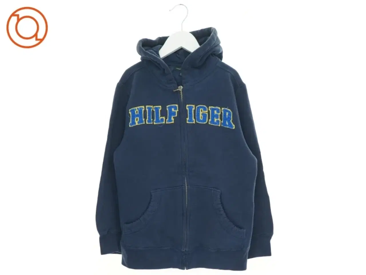 Billede 1 - Hættetrøje med lynlås fra Tommy Hilfiger (str. 140 cm)