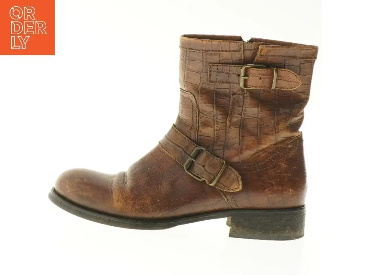 Billede 1 - Brune læderstøvler fra Billi Bi (str. 40 )