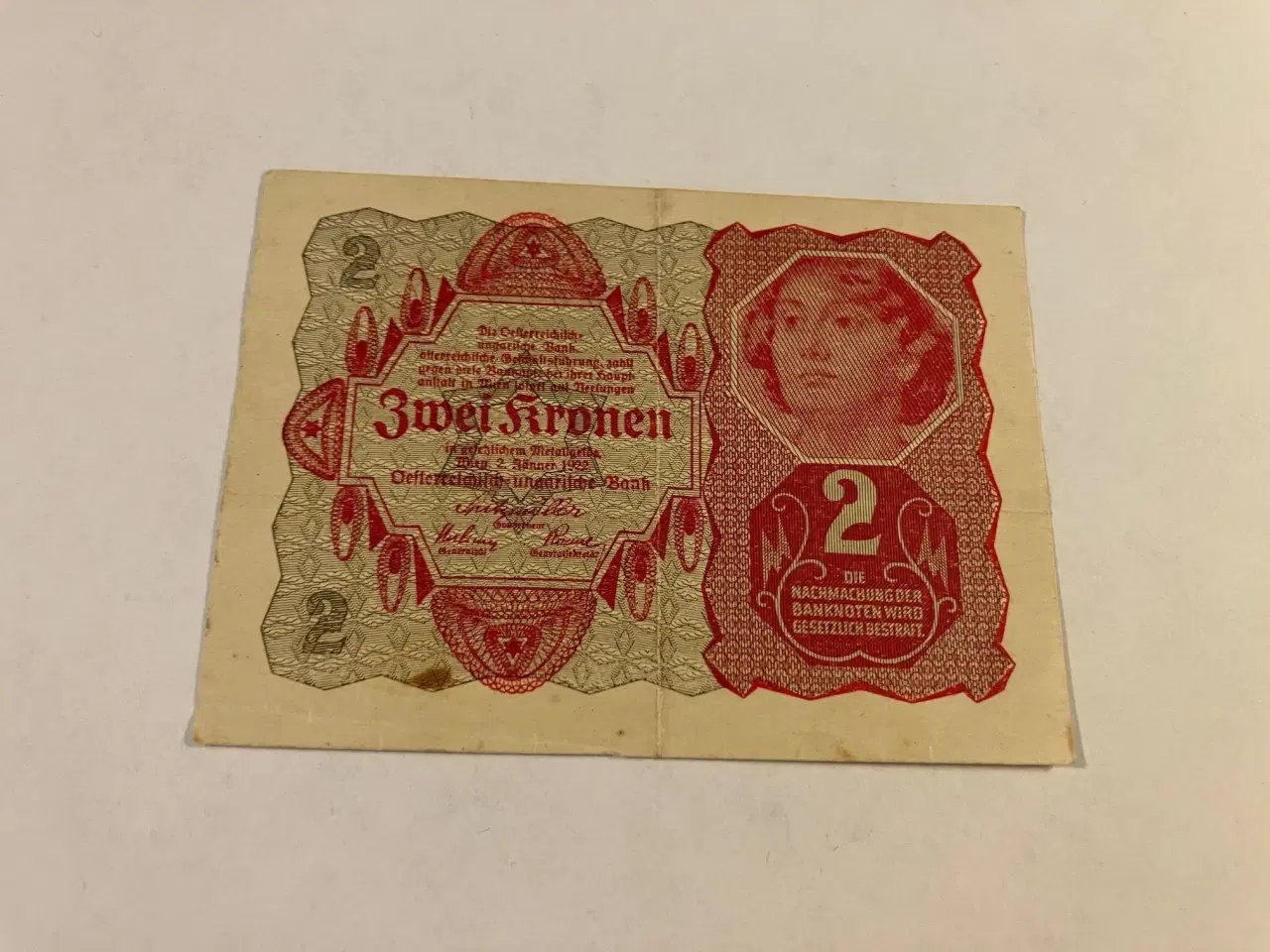 Billede 1 - Zwei Kronen Østrig-Ungarn 1922