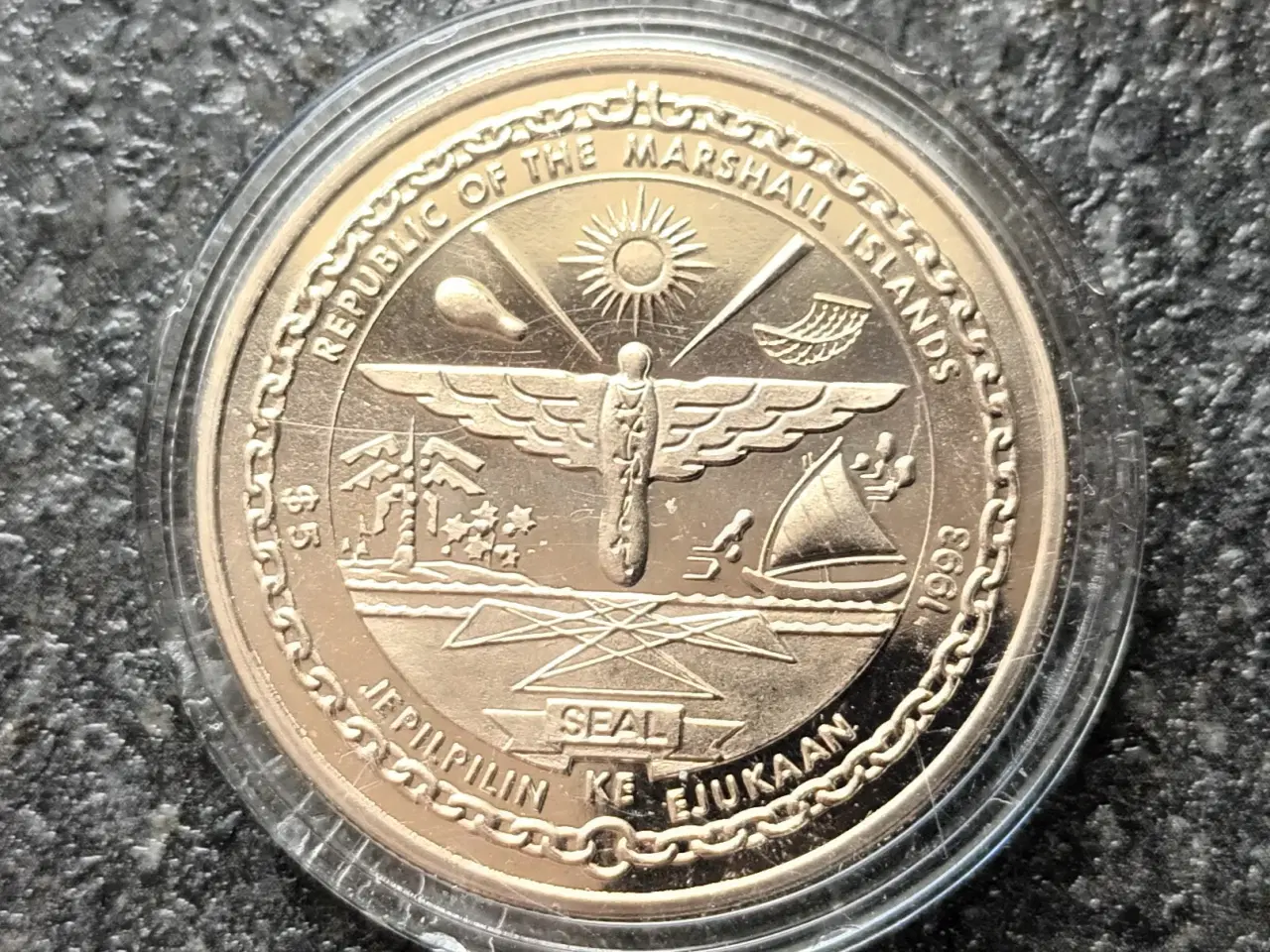 Billede 2 - 5 Dollar Elvis Presley 1993 Marshall Islands.