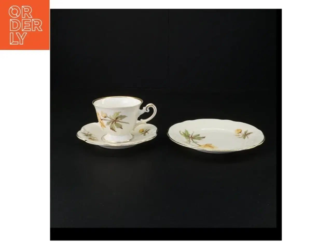 Billede 1 - Porcelænskop og underkop med tallerken fra Antoinette (str. 16 x 9 cm)