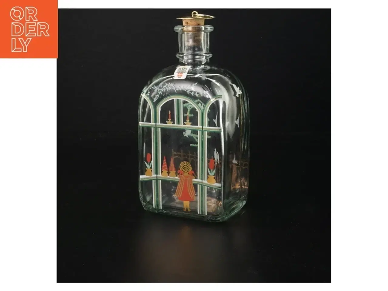 Billede 1 - Snapseflaske fra Holmegaard (str. Aften)