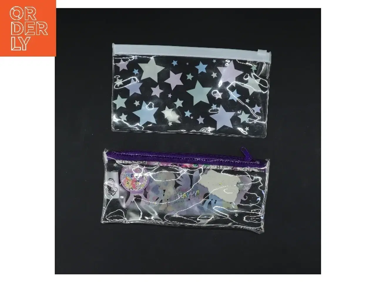 Billede 2 - Transparent penalhus med motiv fra My Little Pony (str. 20x9,5 & 19x11 cm)