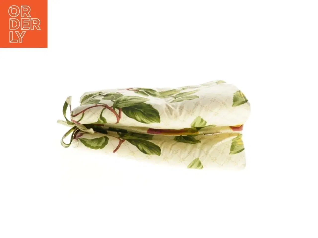 Billede 3 - Quiltet tehætte med blomstermotiv (str. 30 x 20 cm)