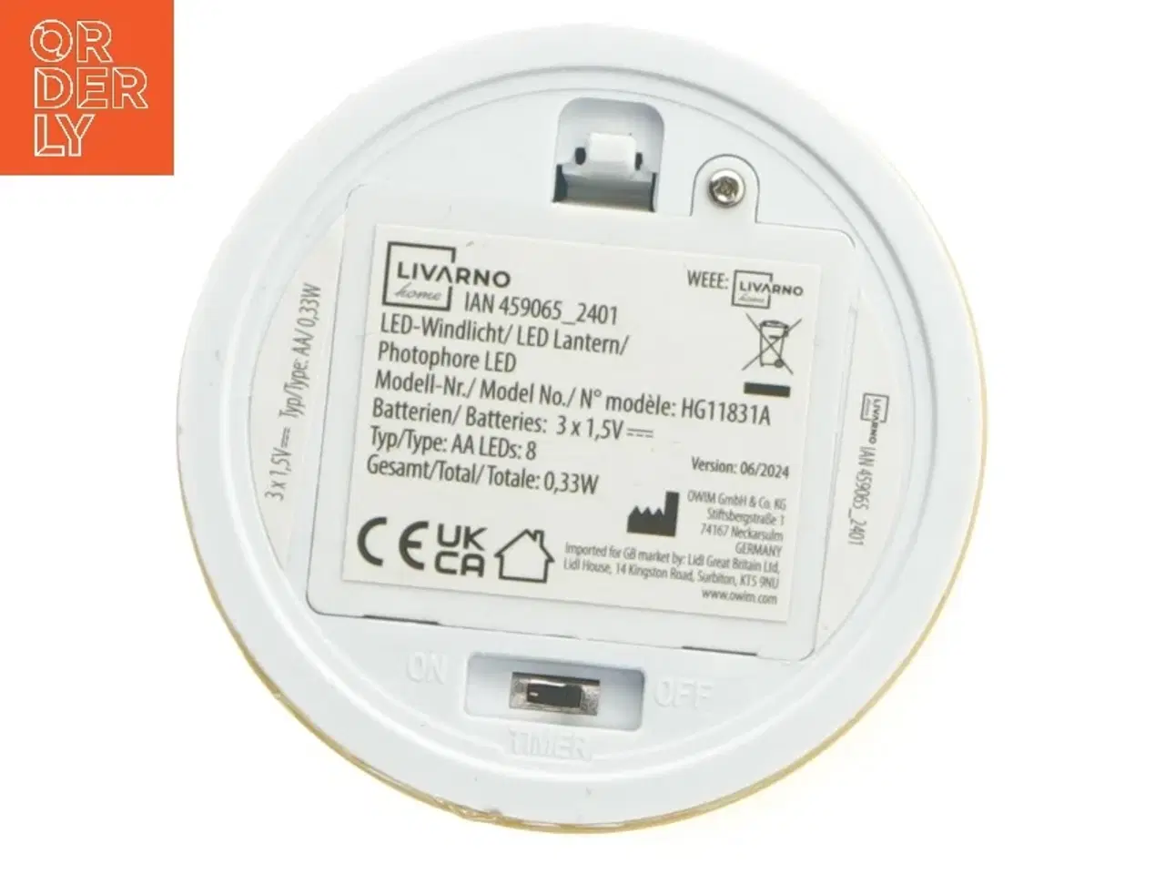Billede 7 - Livarno LED lanterne fra Livarno (str. Ø 9 cm højde 15 cm)