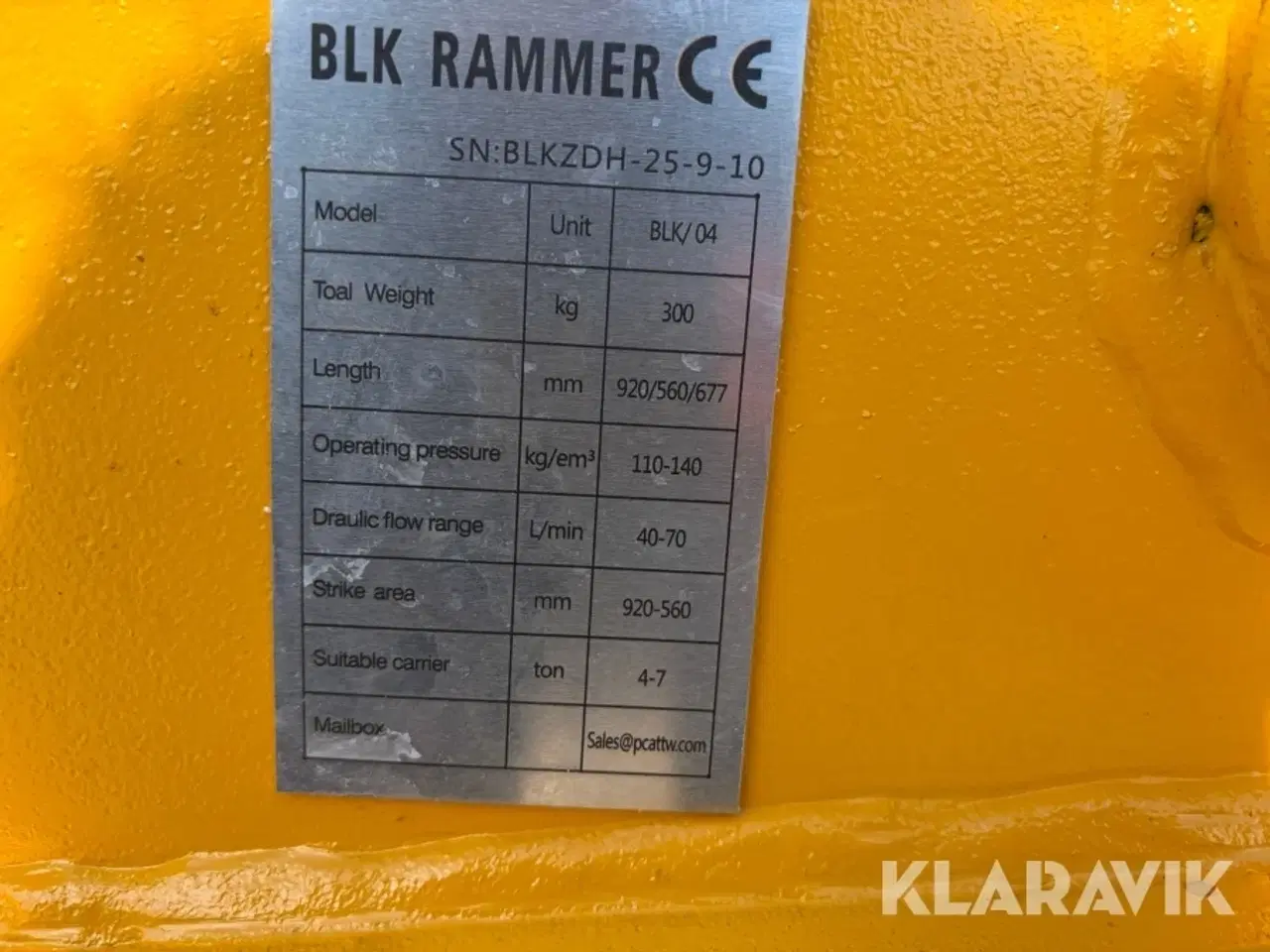 Billede 12 - Pladevibrator BLK Rammer 04 300 kg