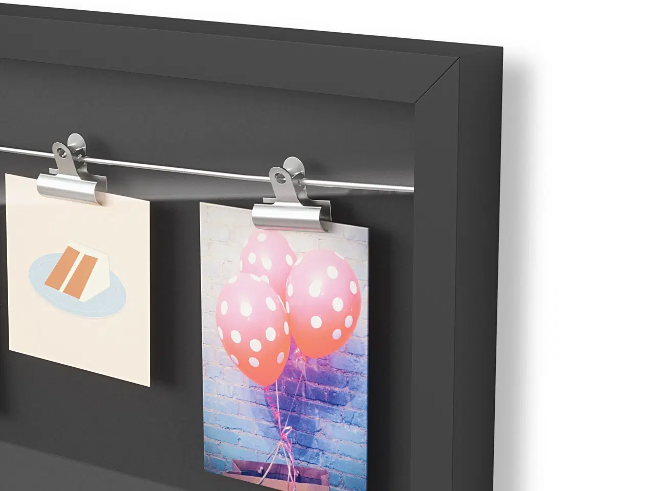 Billede 8 - Billed / Foto collage ramme med glas