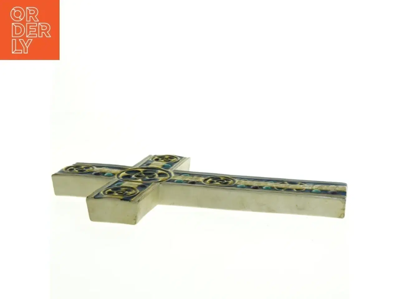 Billede 3 - Royal Copenhagen Keramisk Kors No 208/2998 fra Royal Copenhagen (str. 37 x 21 cm)