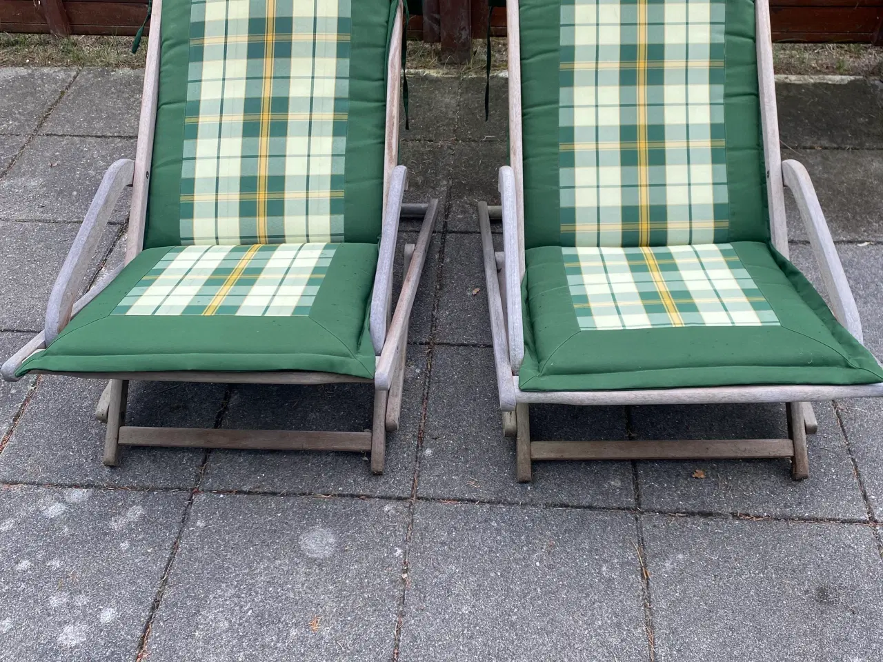 Billede 1 - 2 stk have liggestole med hynder