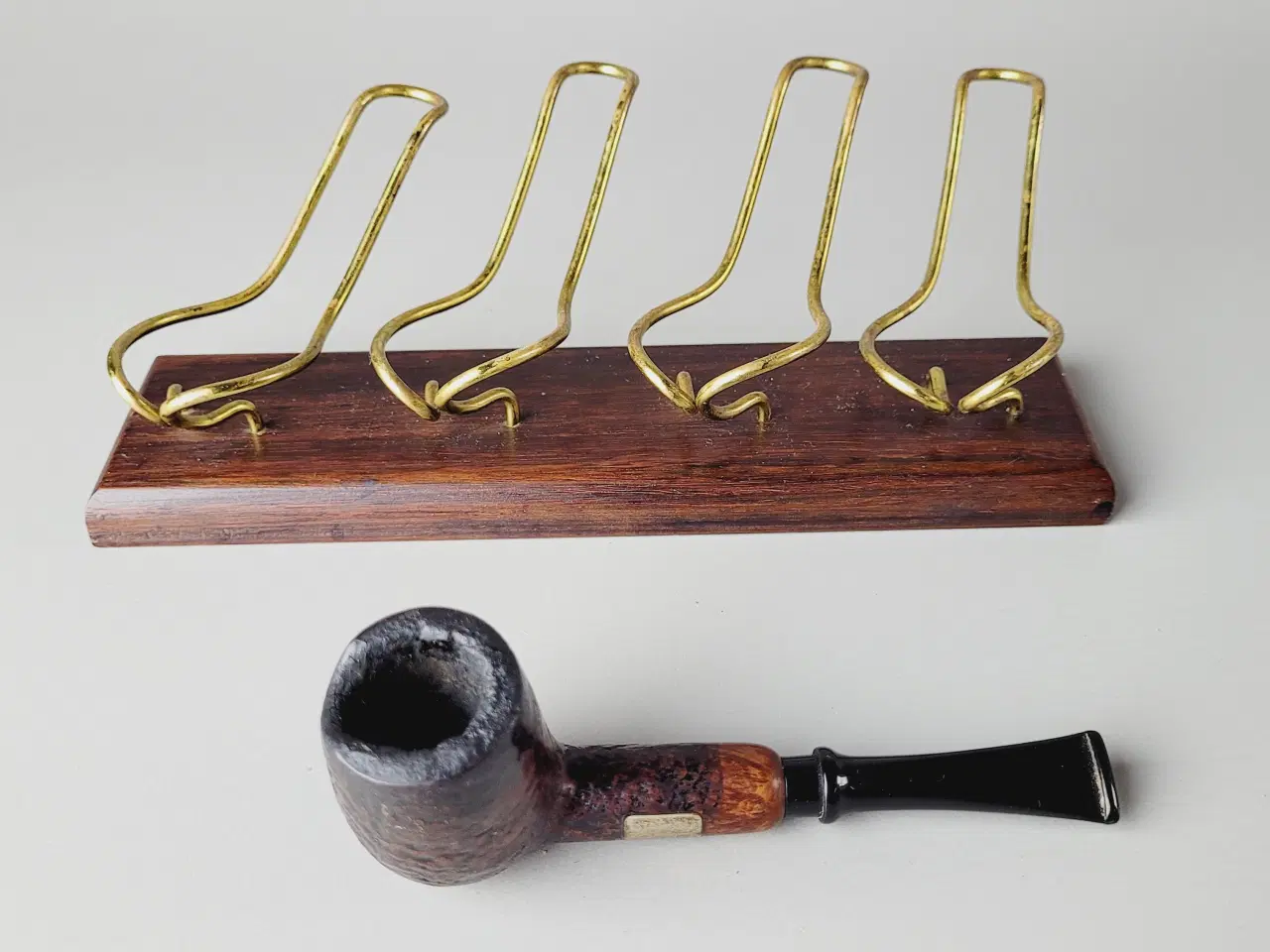 Billede 6 - ⭐️· Vintage pibestativ i palisander og messing 