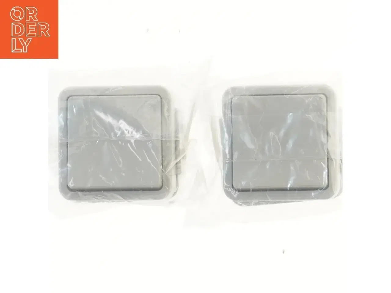 Billede 1 - Grå elektriske kontakter fra Lauritz Knudsen (str. 7x7x5 cm)