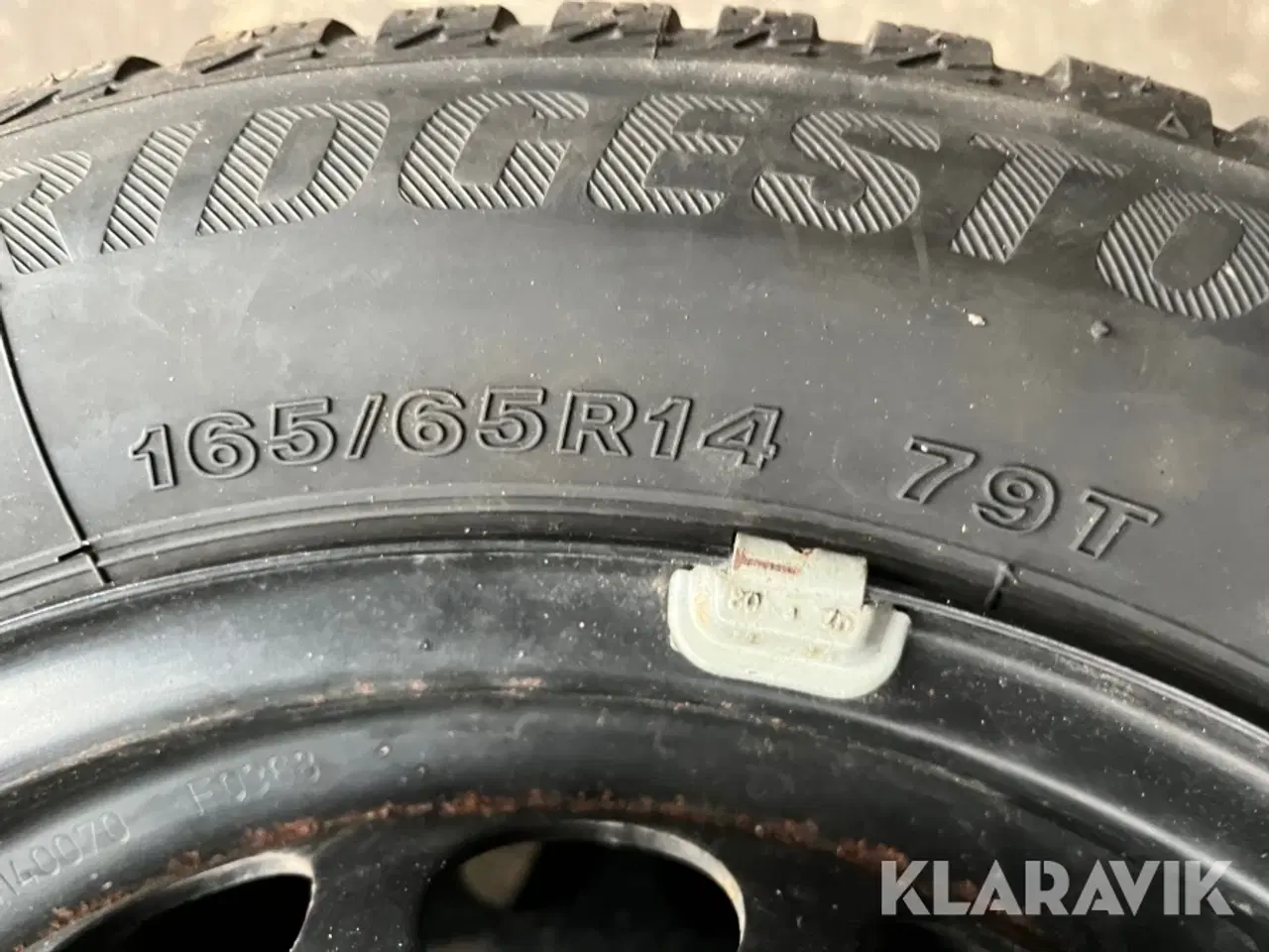 Billede 11 - Dæk med fælg BRIDGESTONE 165/65R14 vinder dæk