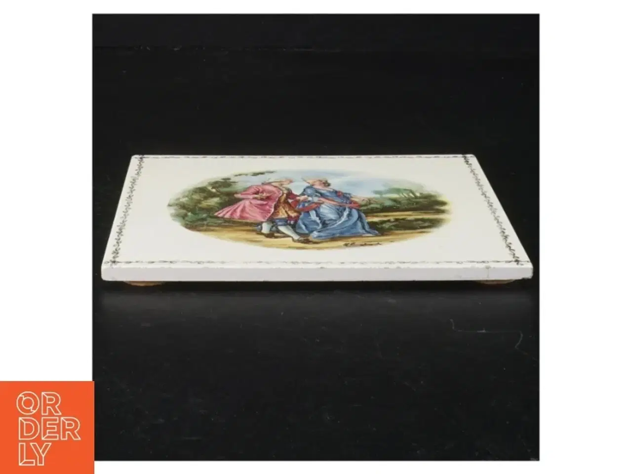 Billede 3 - Søholm bordskåner flise kakkel klinke i porcelæn (str. 15 x 15 cm)