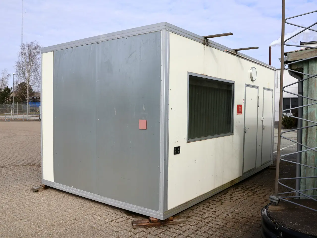 Billede 1 - Kontormodul/skurvogn m/opholdsrum og toilet m/vask