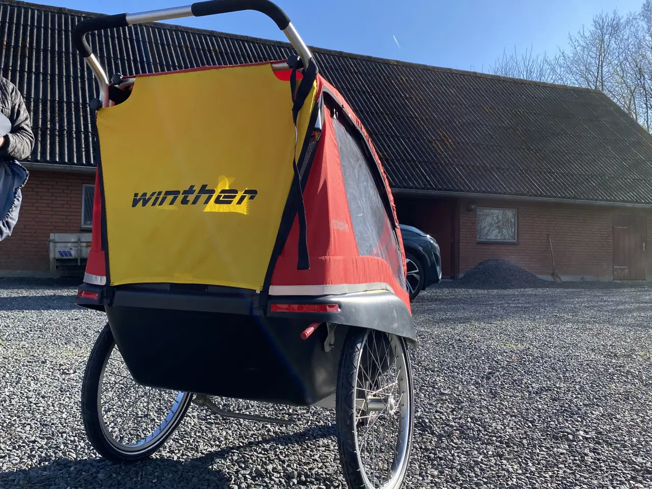 Billede 4 - Winther Dolphin cykeltrailer / barnevogn til 2 små
