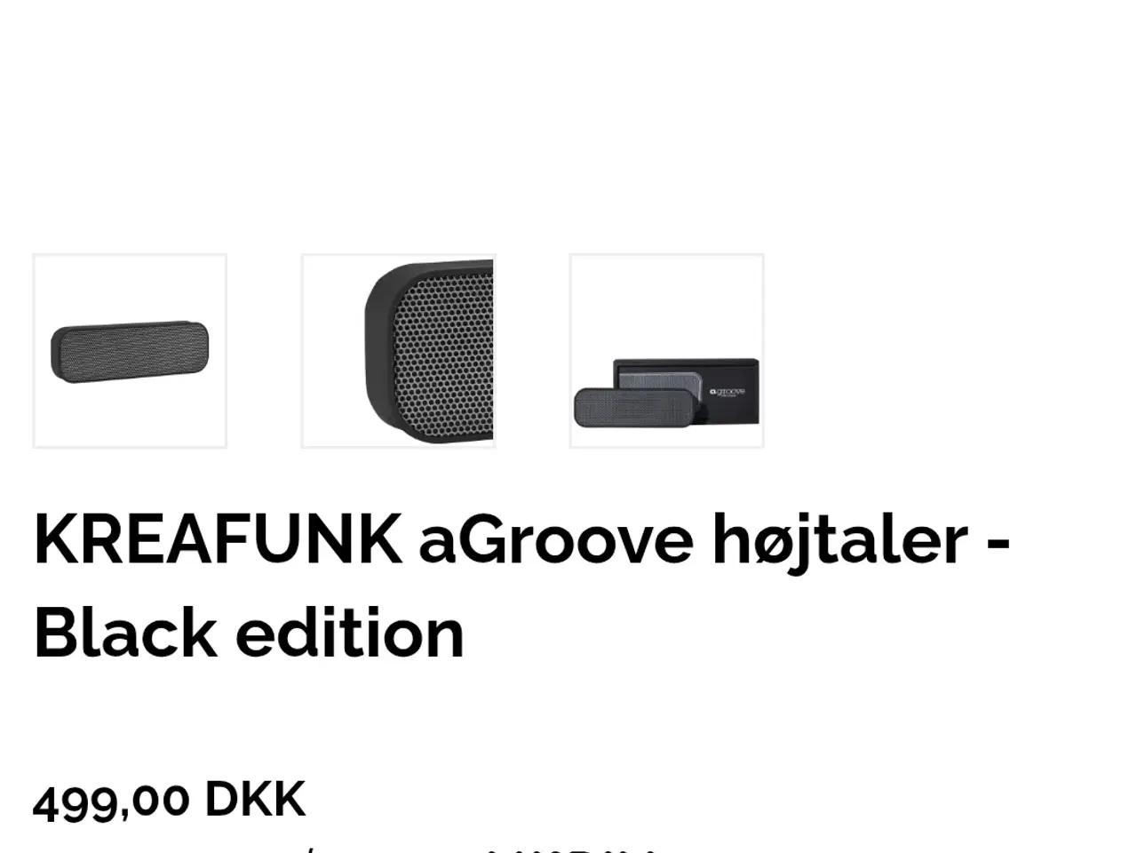 Billede 1 - Helt ny.  KREAFUNK aGroove højtaler - Black editio