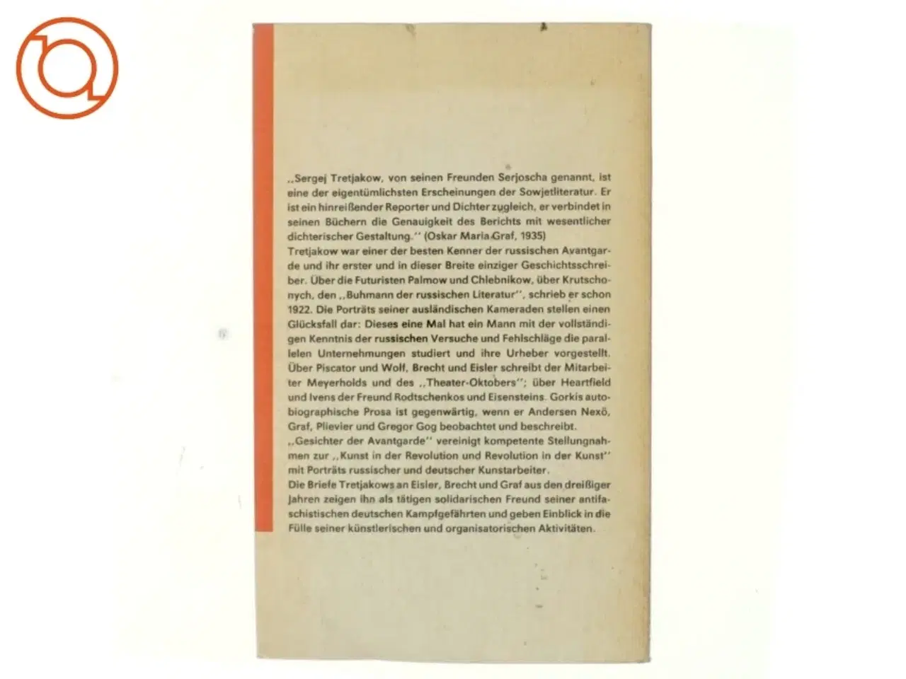 Billede 3 - Gesichter der Avantgarde : Portr&#228;ts - Essays - Briefe af Sergej Tretjakow (bog)