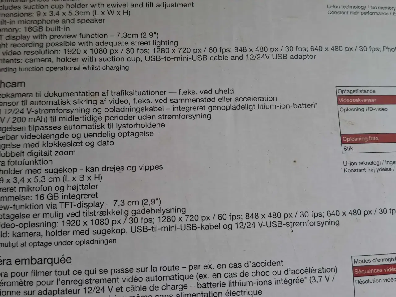Billede 3 - Dashboard camera
