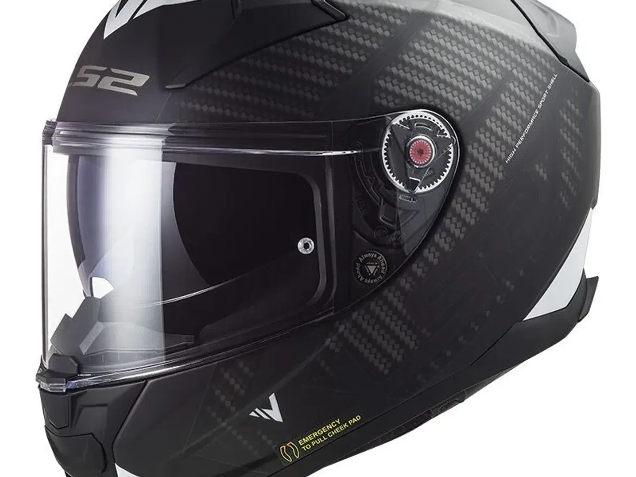 Billede 2 - Ls2 Vector 2 Splitter Black White