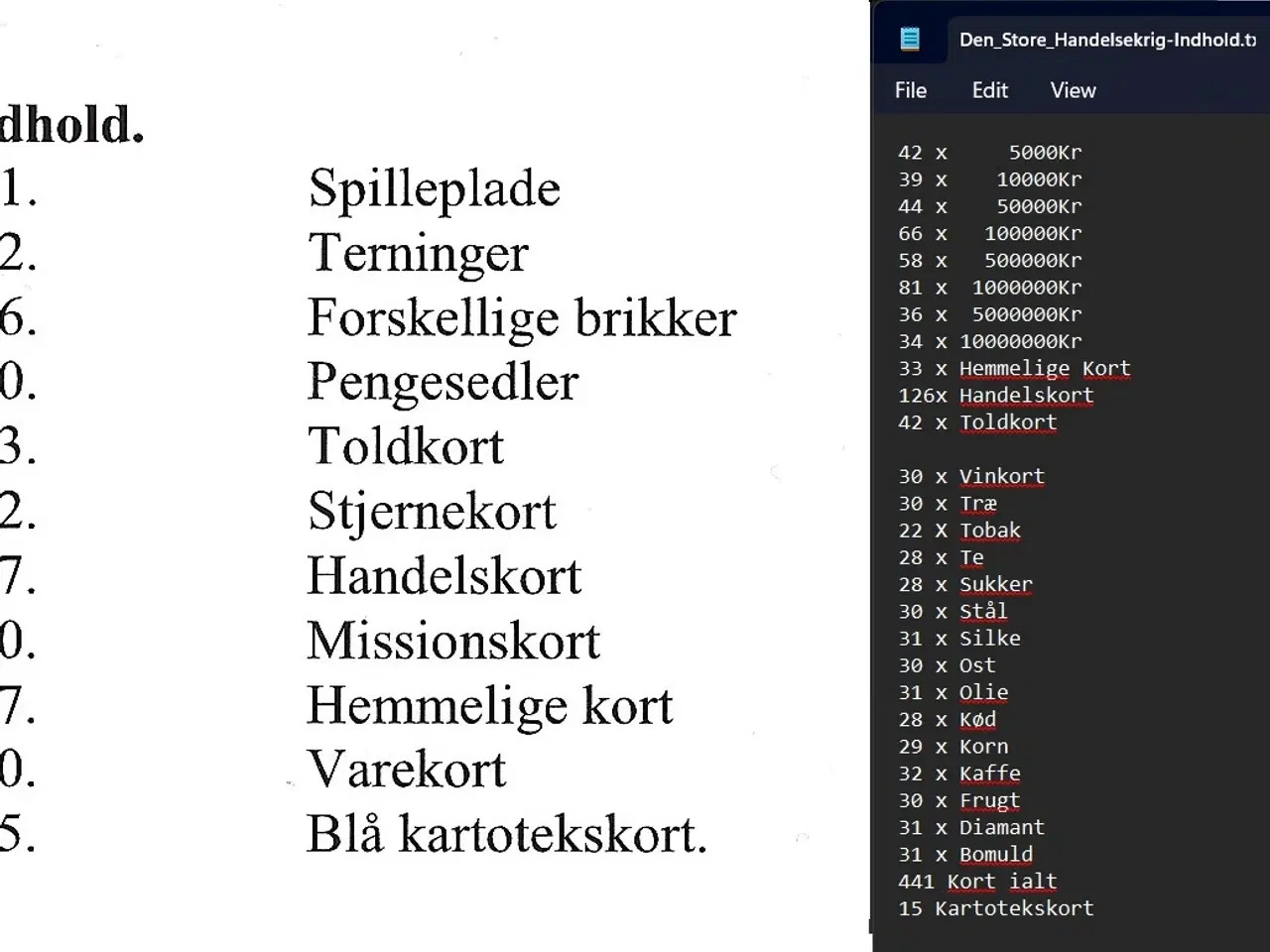 Billede 2 - Den Store Handelskrig Brætspil