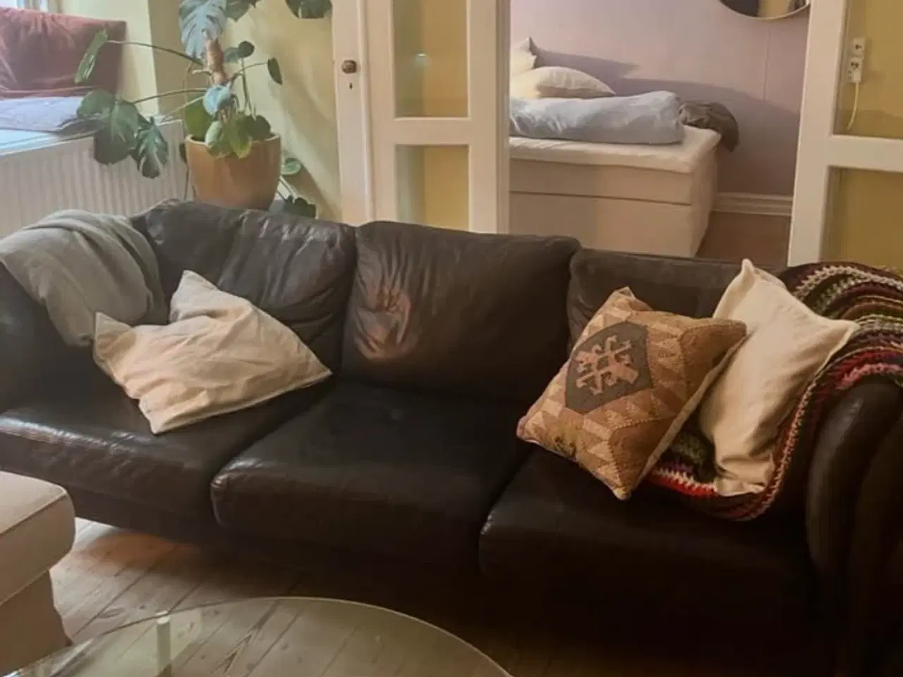 Billede 3 - Lædersofa - gratis 