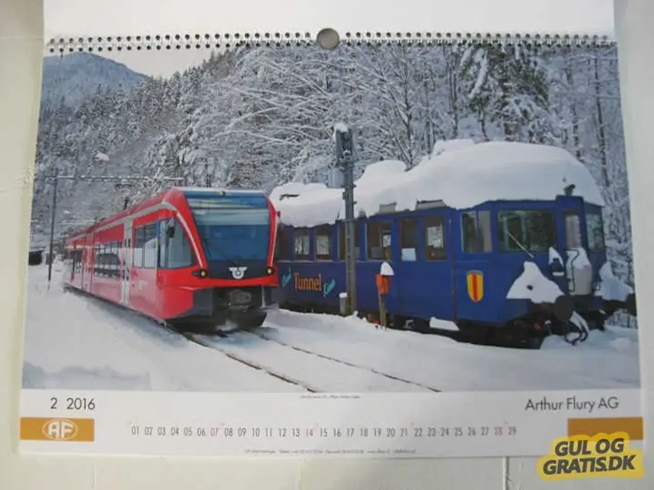Billede 7 - 5 jernbane kalender med flotte billeder