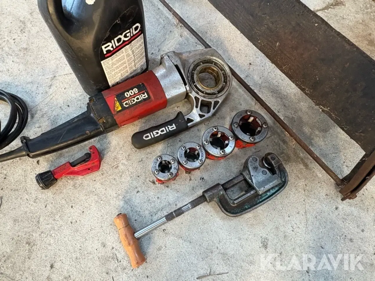 Billede 8 - Gevindskæresæt Rigid Med Rørbænk