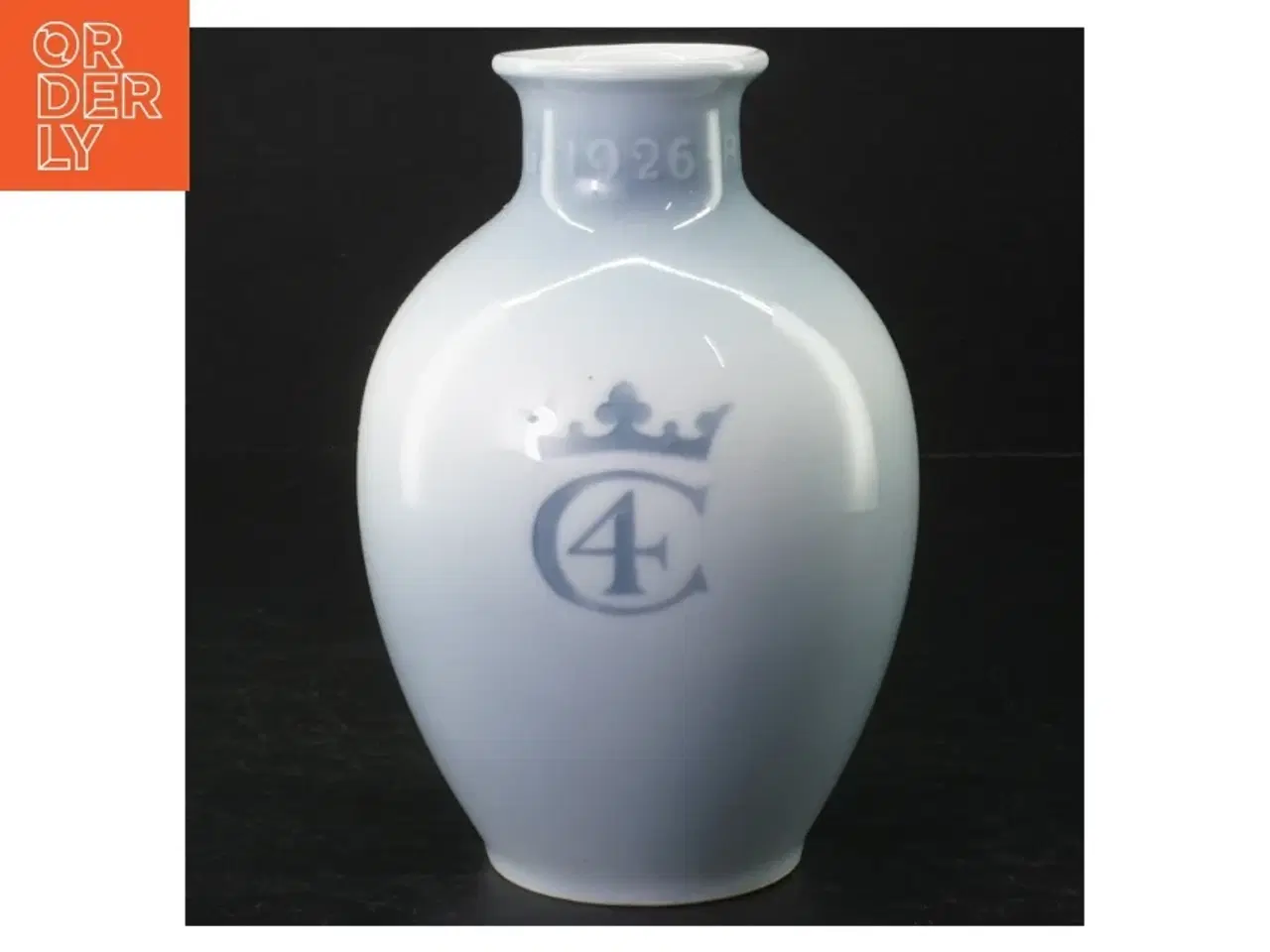 Billede 2 - Blåmalet porcelænsvase, Christian d.4. fra Royal Copenhagen (str. 17 cm)