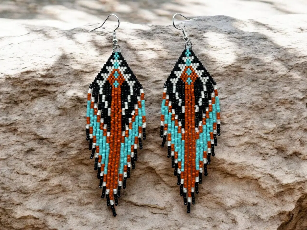 Billede 4 - Grønlandske øreringe, håndlavede 