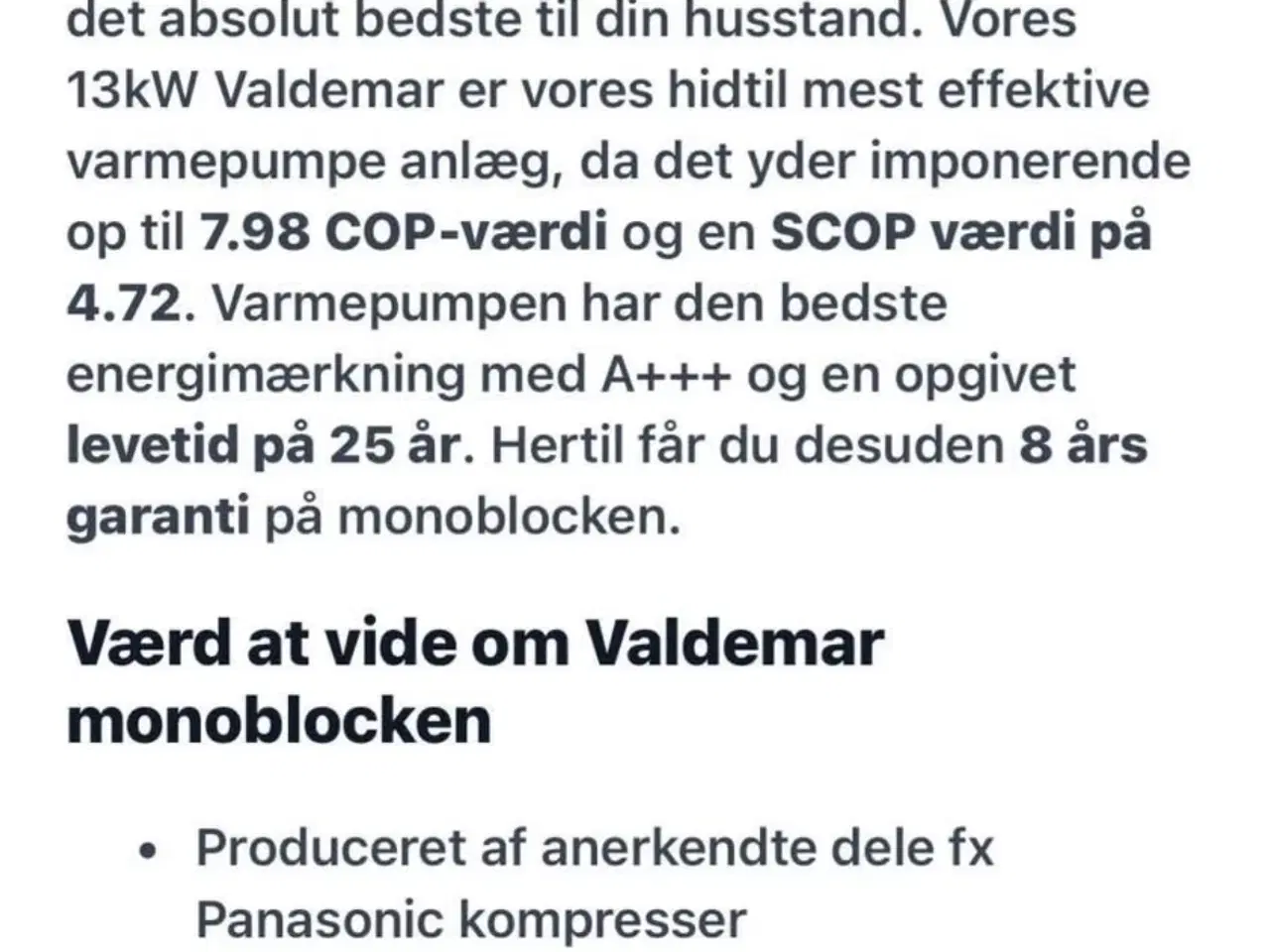 Billede 3 - Varmepumpe valdemar