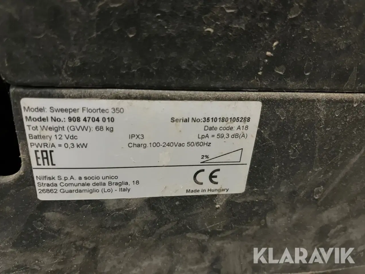 Billede 6 - Fejemaskine Nilfisk Floortec 350