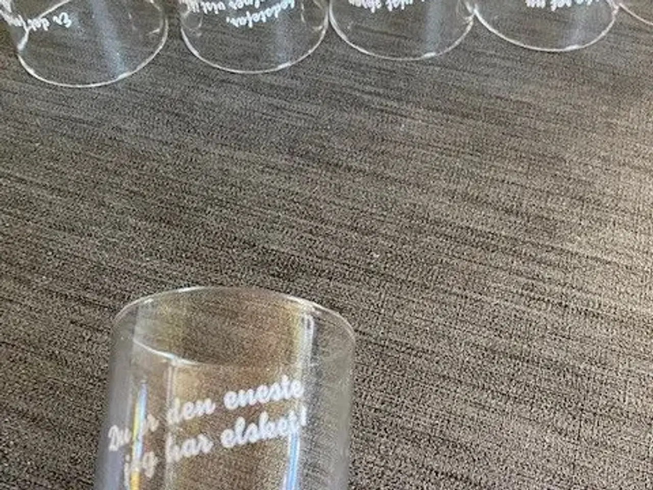 Billede 3 - 6 glas med tekst