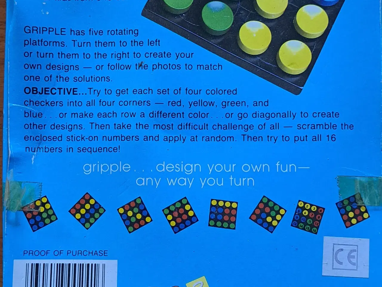 Billede 2 - Gripple professor terning i flad form