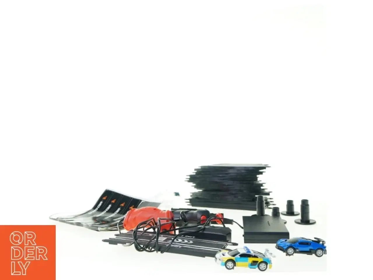 Billede 1 - Racerbane med skinner, biler og controller fra Agm (str. Blandet)
