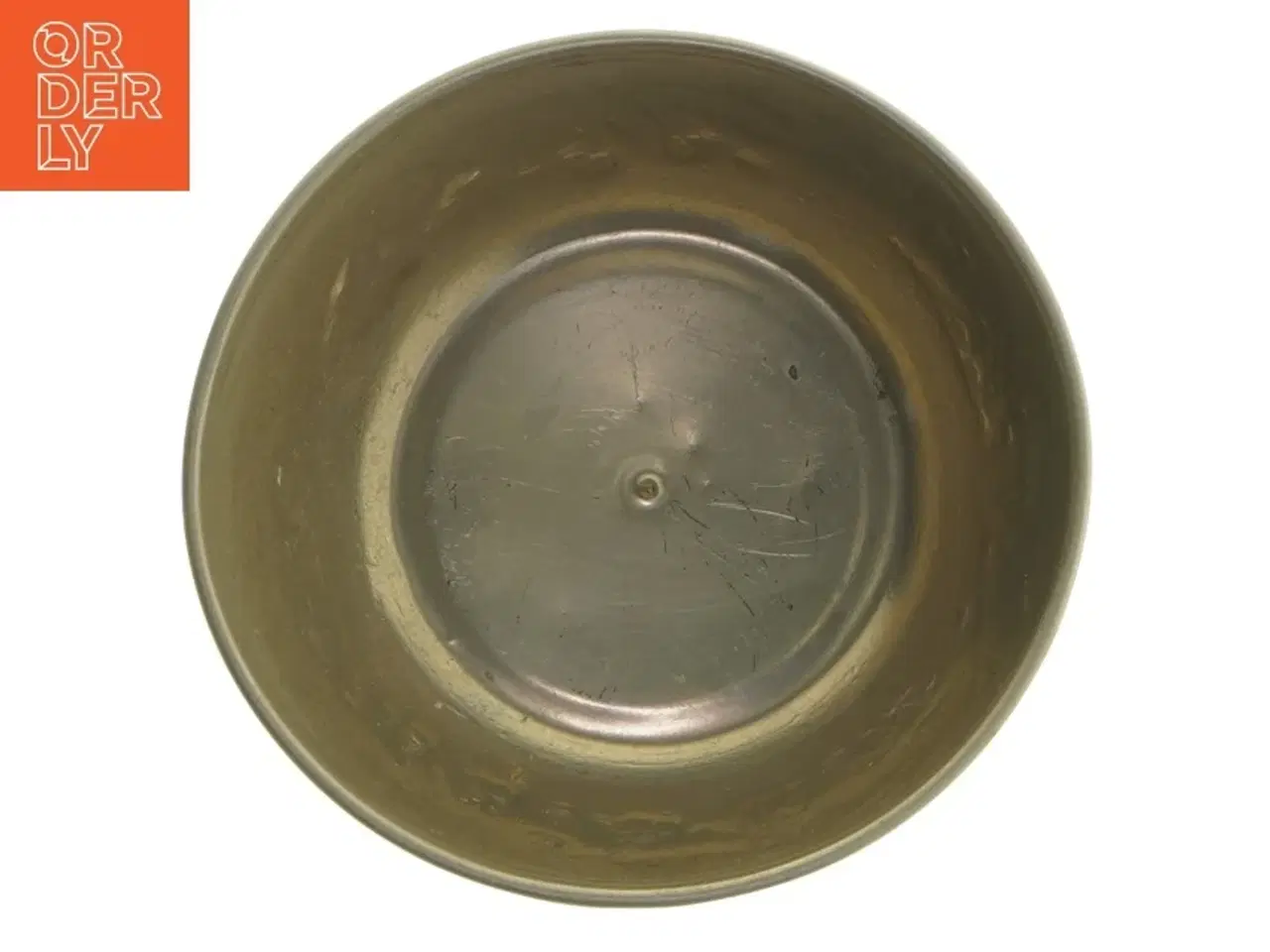 Billede 4 - Forgyldt skål med låg og dekorative udskæringer (str. Ø 12 cm)